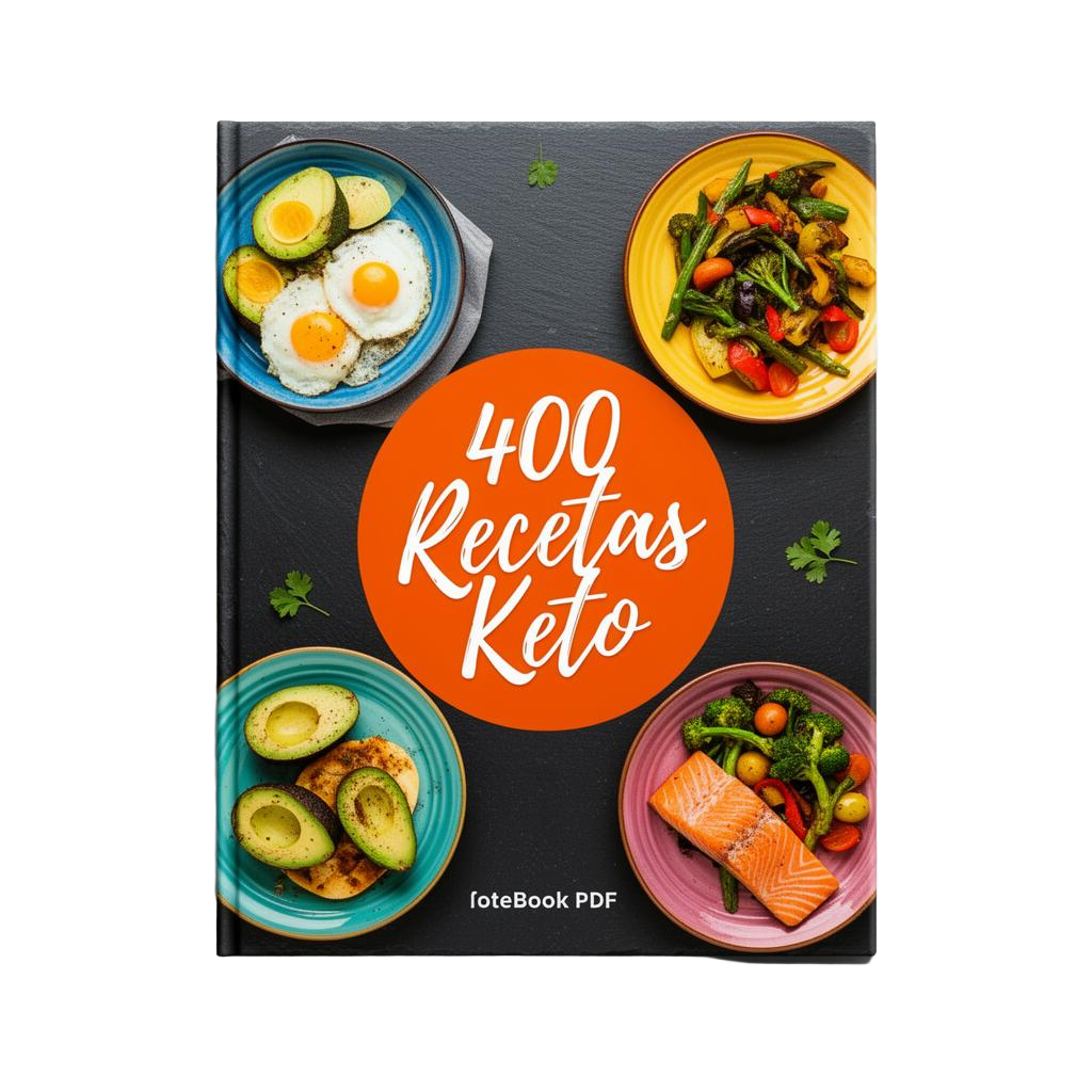 Portada del ebook 400 Recetas Secretas Keto