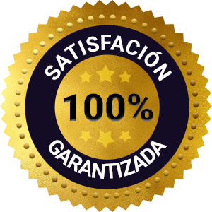 Sello de satisfacción 100% garantizada
